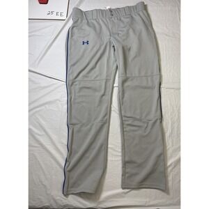 Under Armour Mens gray  athletic pants heat gear baseball size Extra Large